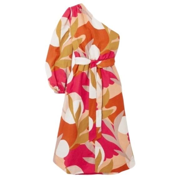 Rebecca Vallance Sangria One Sleeve Midi SunDress NWT - Picture 7 of 9